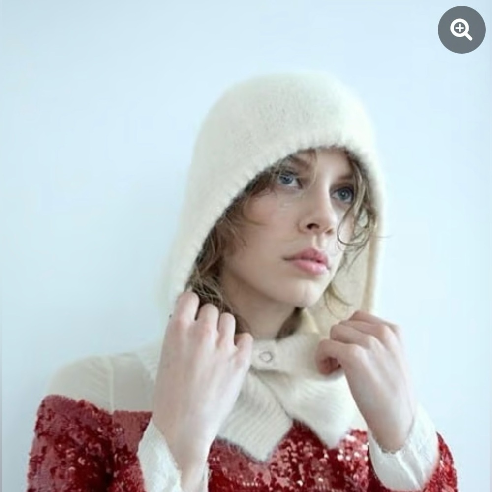 Zara Cream Wool Hat